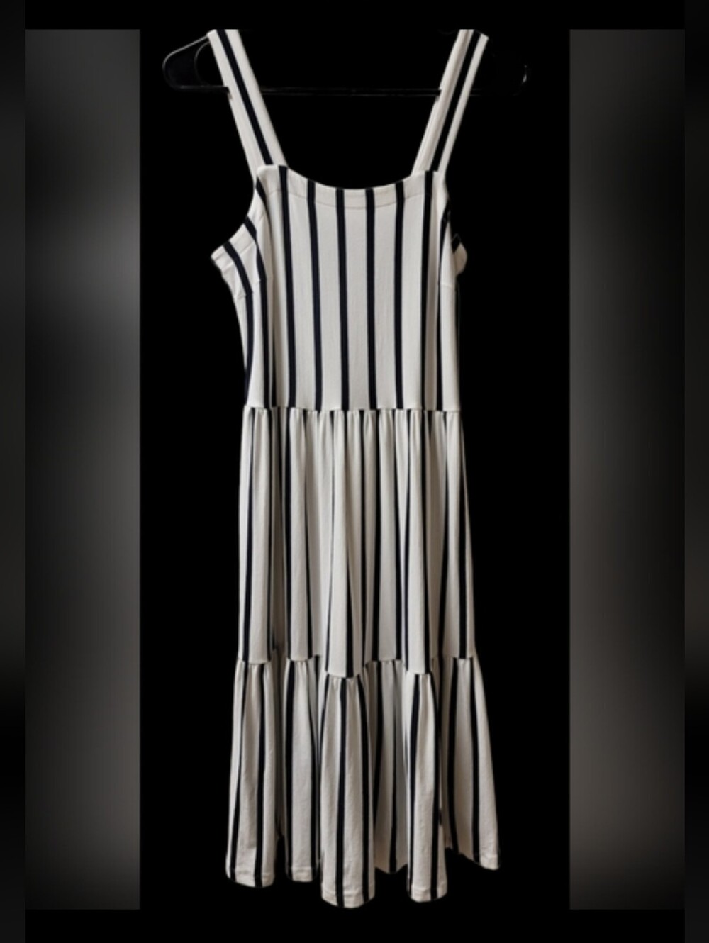 Loft Tiered Striped Dress